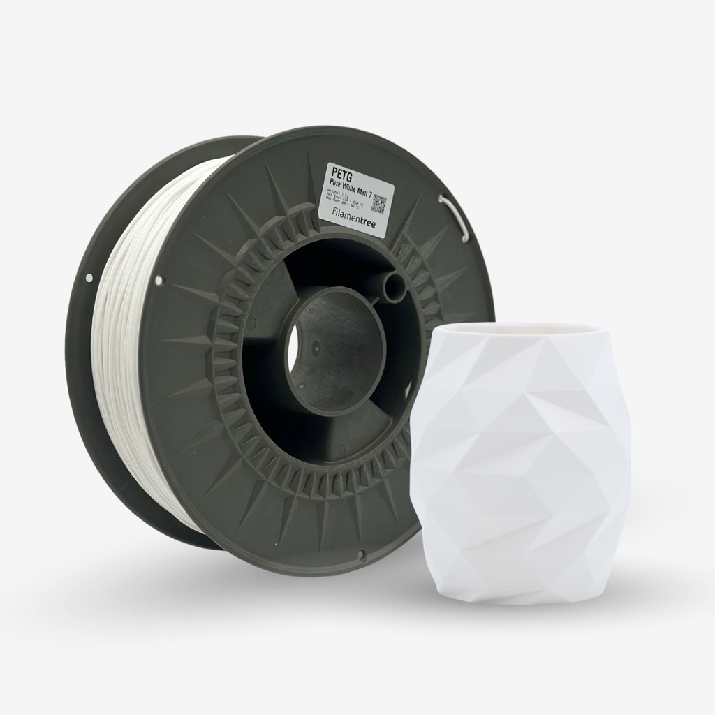 PETG Matt-7 Pure White 1kg – Matte White Filament for Professional 3D ...